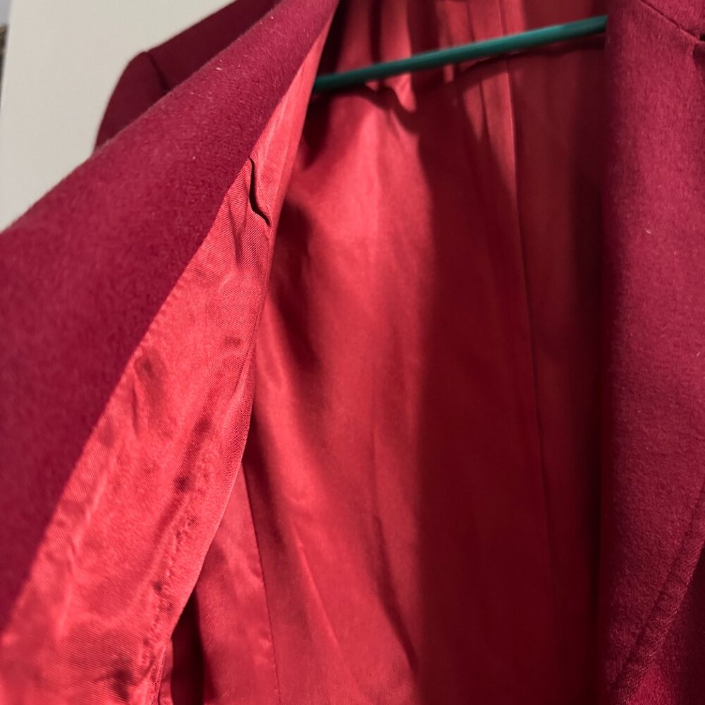 Pendleton Petite Virgin Wool Jacket Red Size 8 - image 4